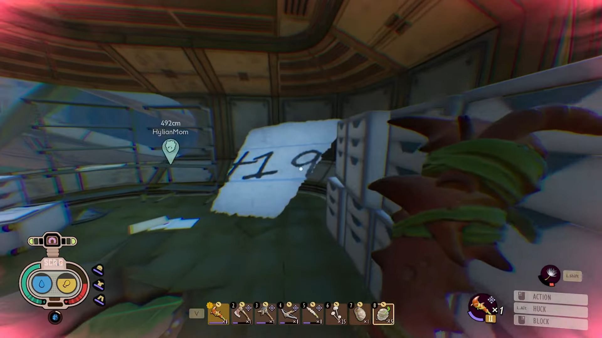 Remember to get off the zipline before it ends (Image via Xbox Game Studios | YouTube/HylianMom)